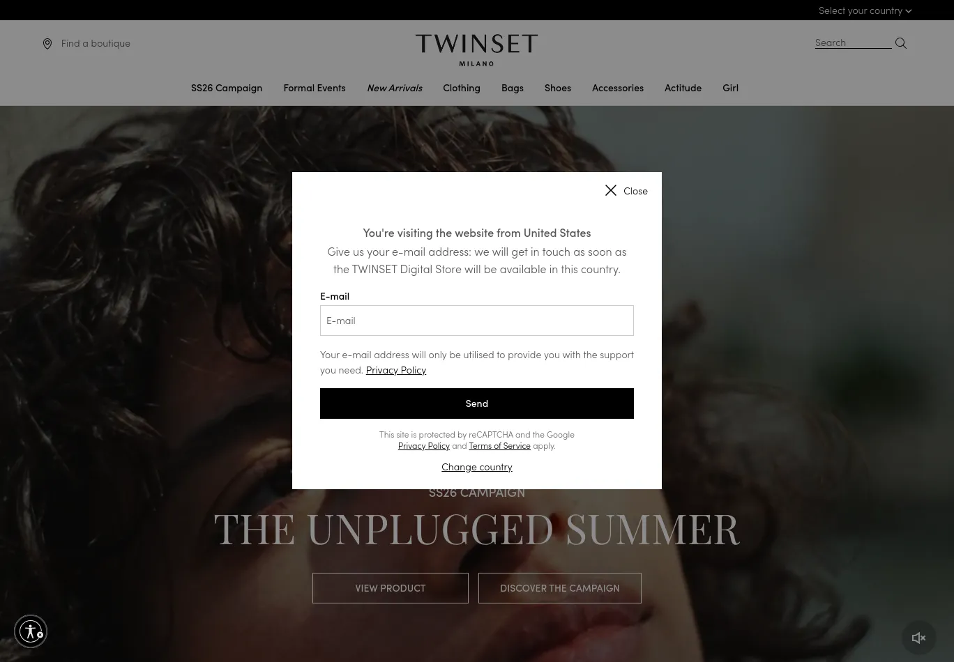 twinset.com screenshot