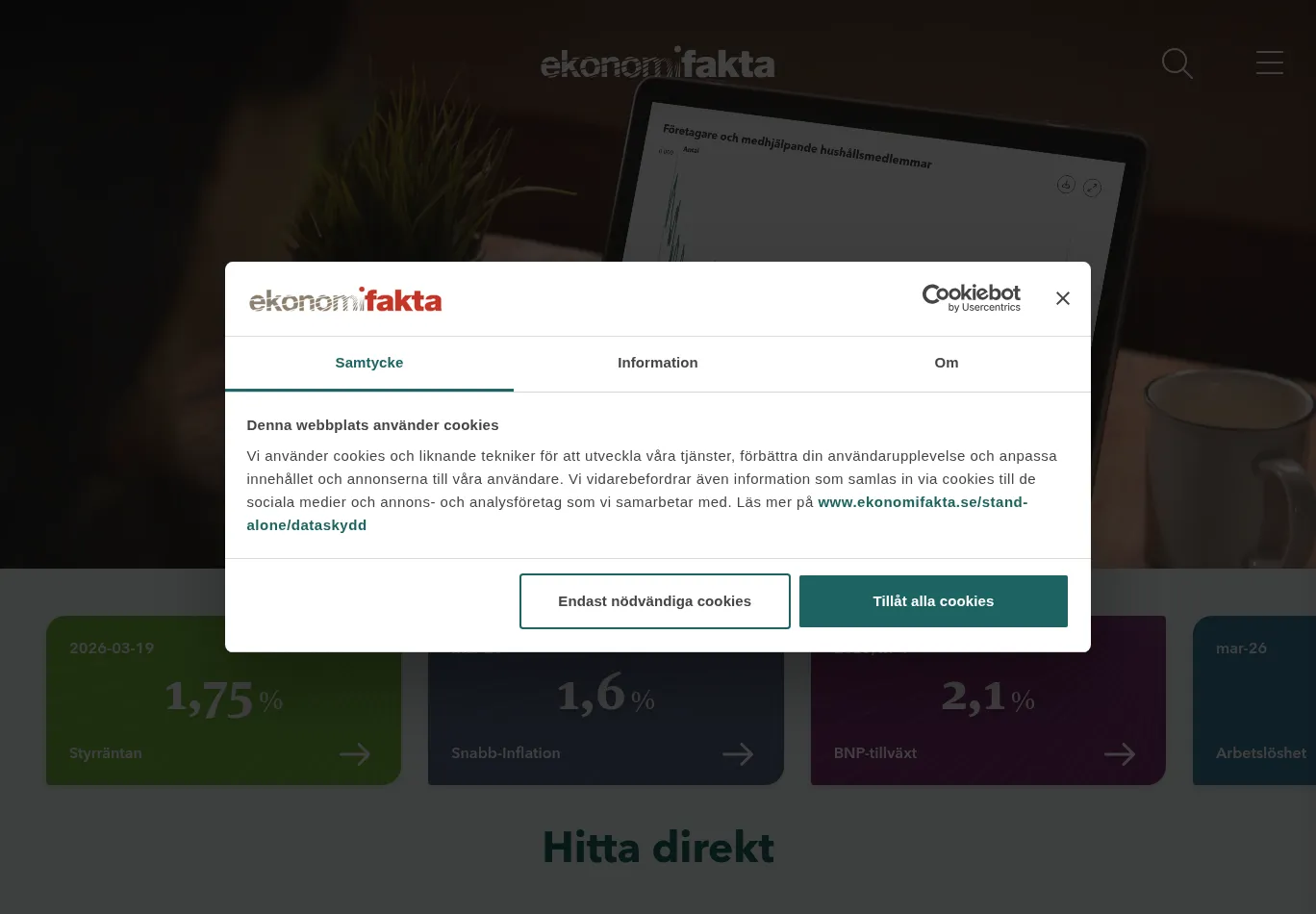 ekonomifakta.se before consent screenshot