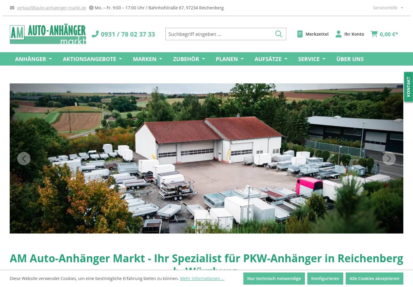 auto-anhaenger-markt.de before consent screenshot