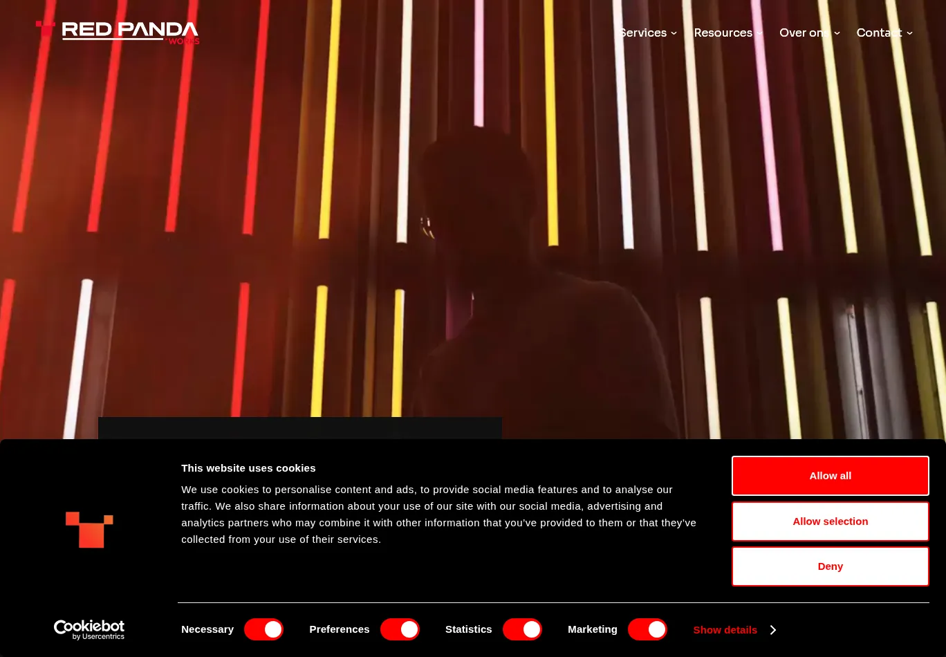 redpanda.works before consent screenshot