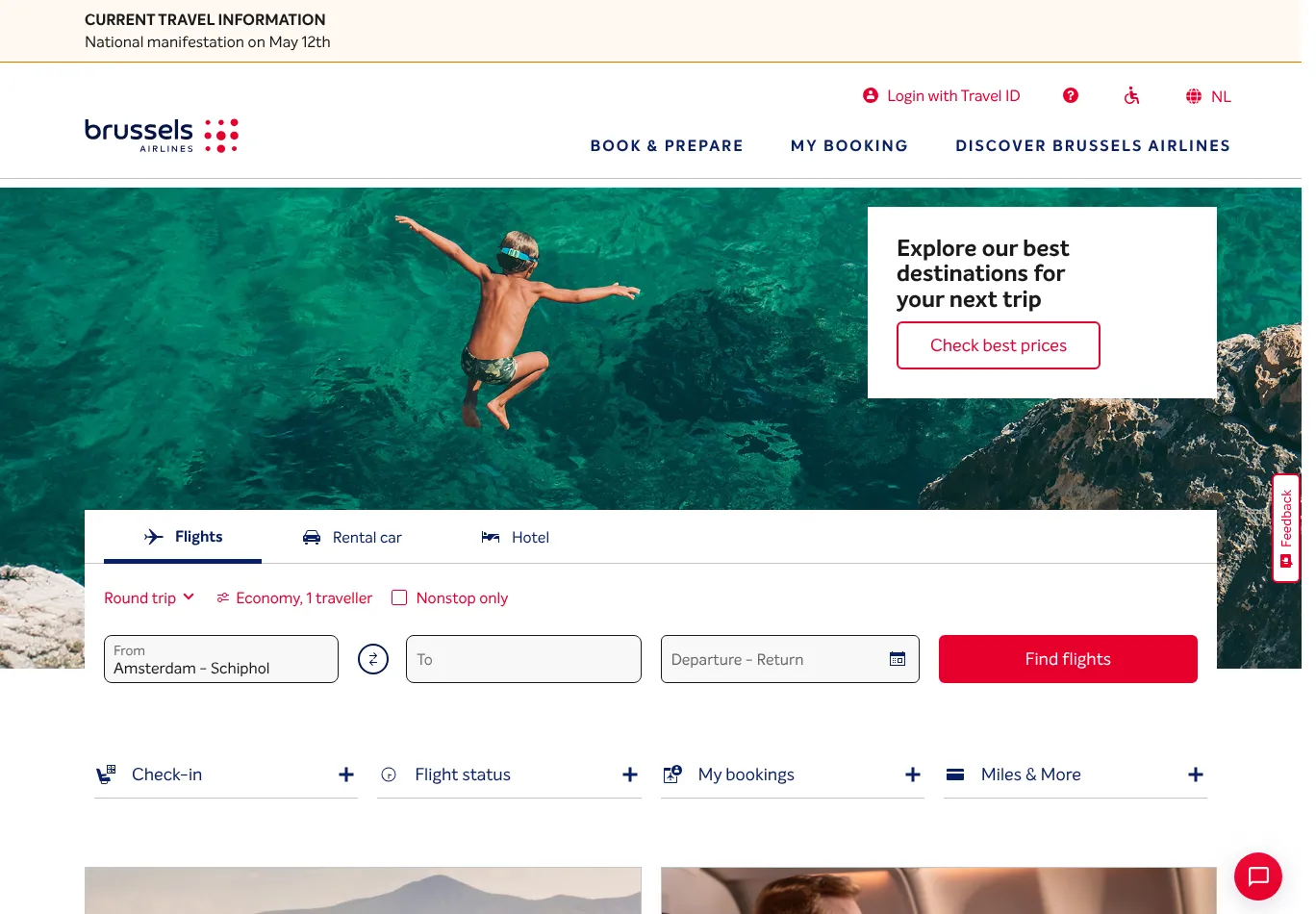 brusselsairlines.be screenshot