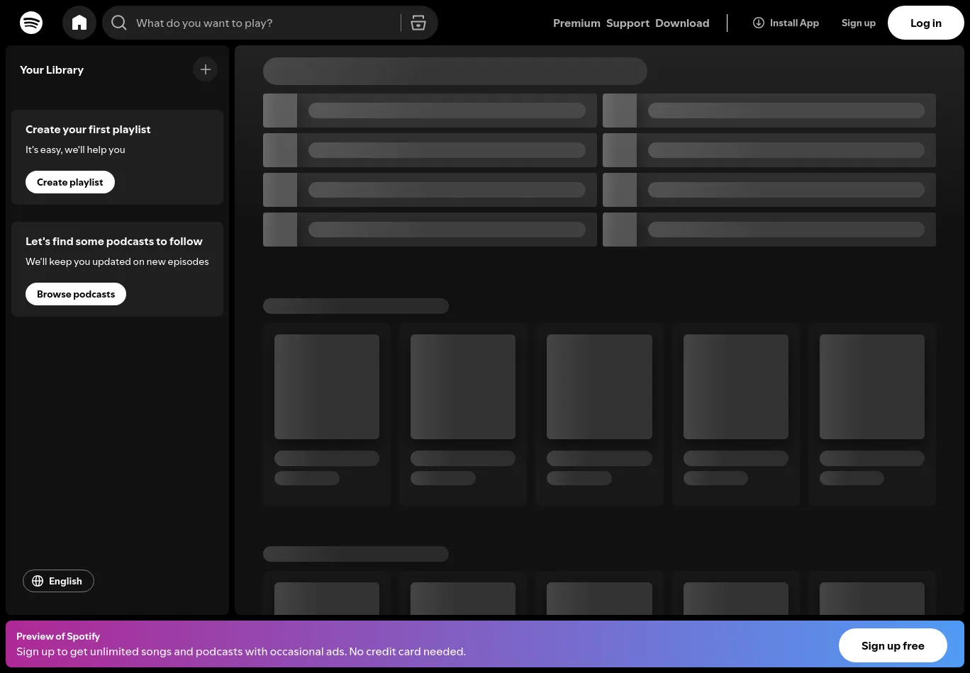spotify.com screenshot