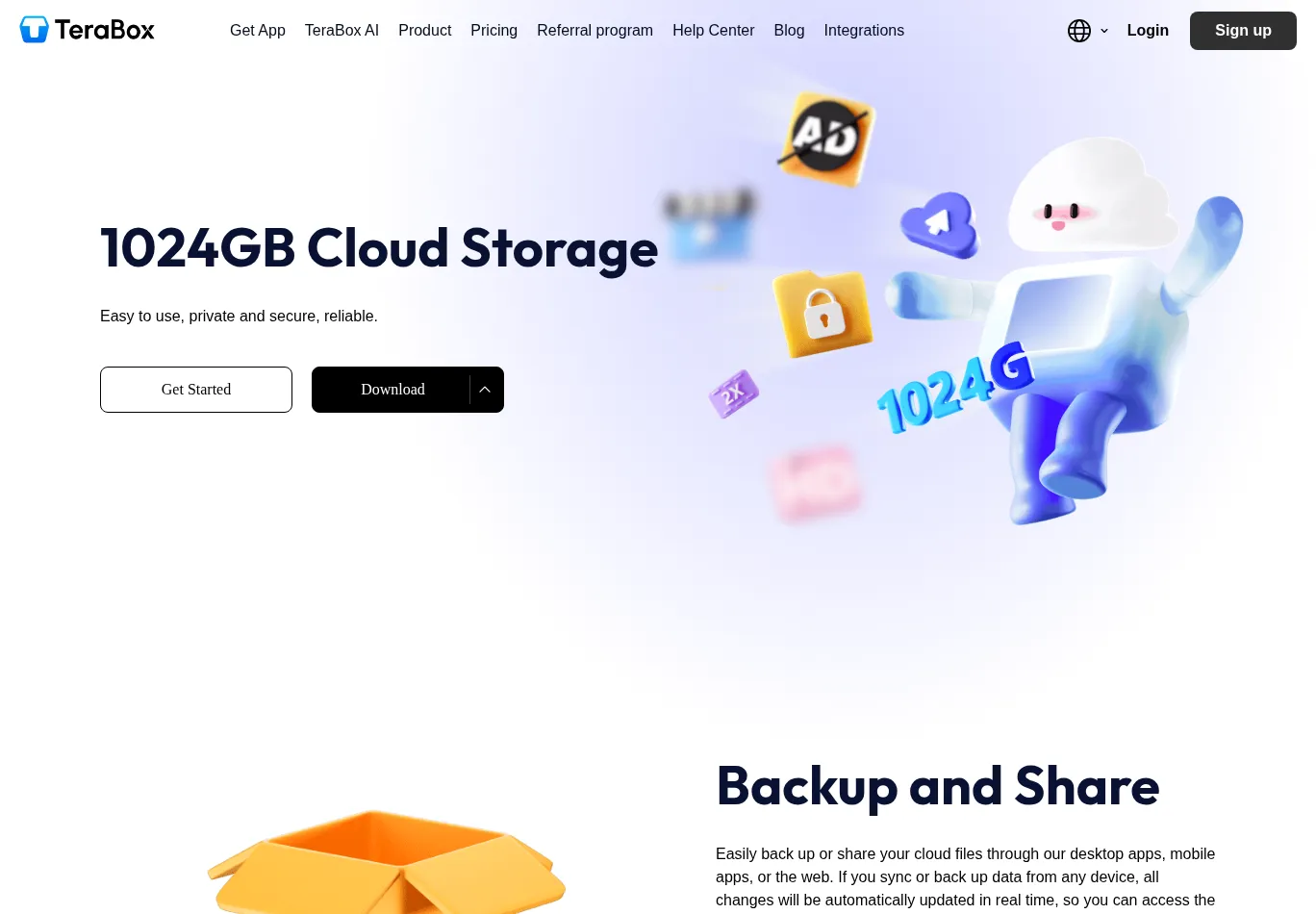 terabox.com screenshot