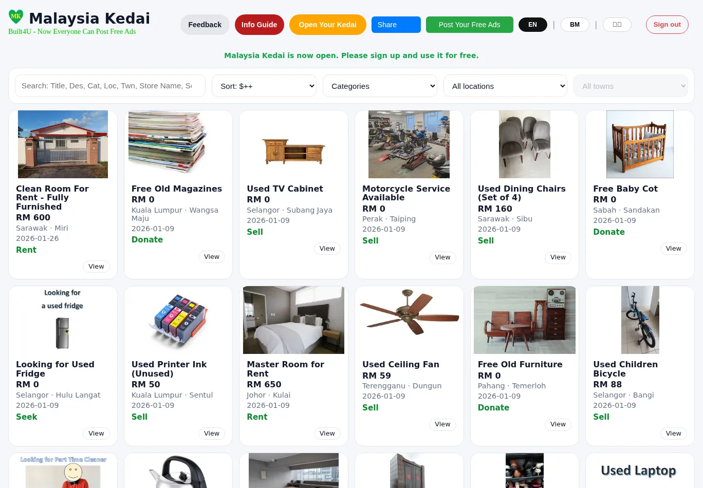 malaysiakedai.com screenshot
