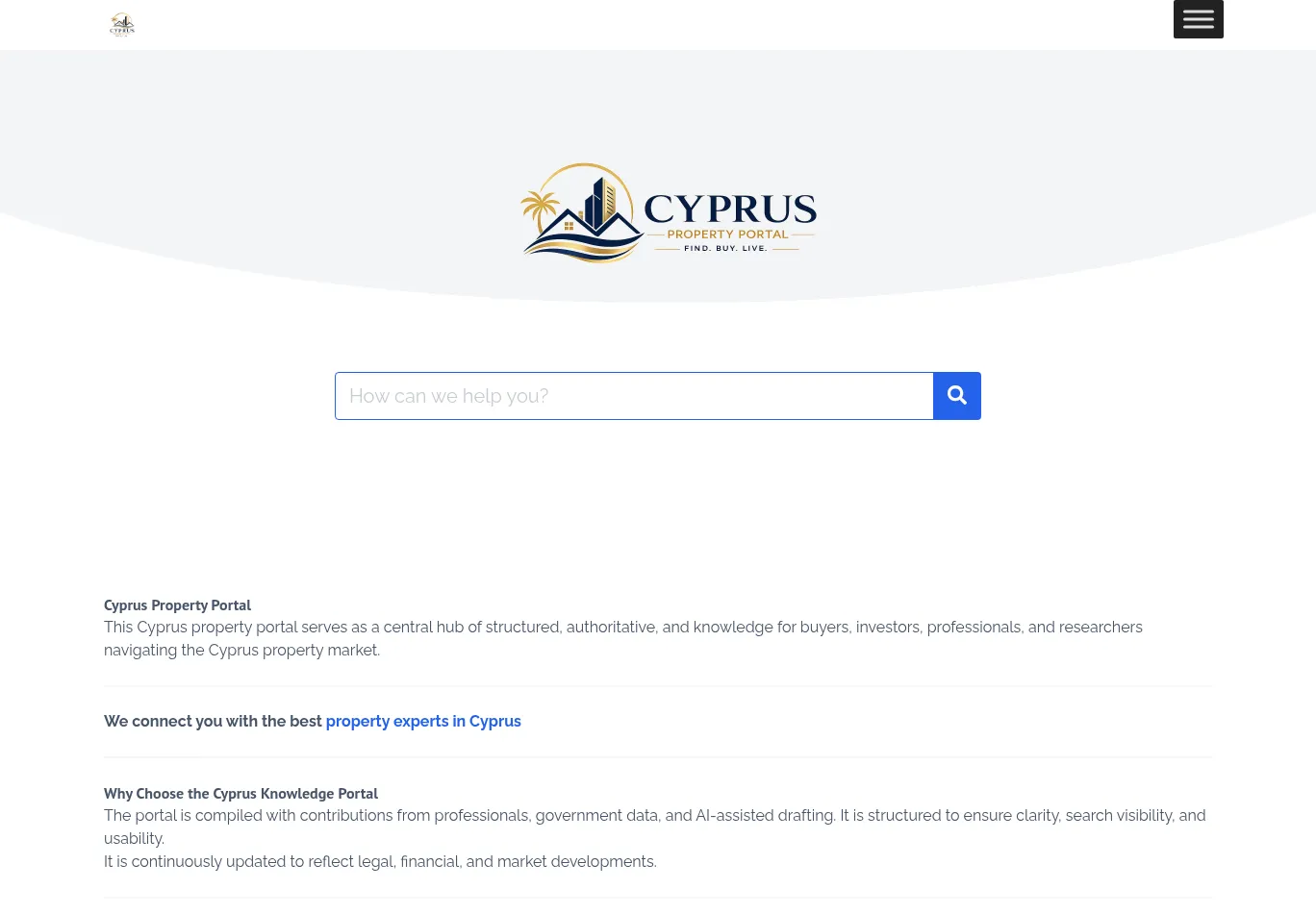 cypruspropertyportal.com screenshot