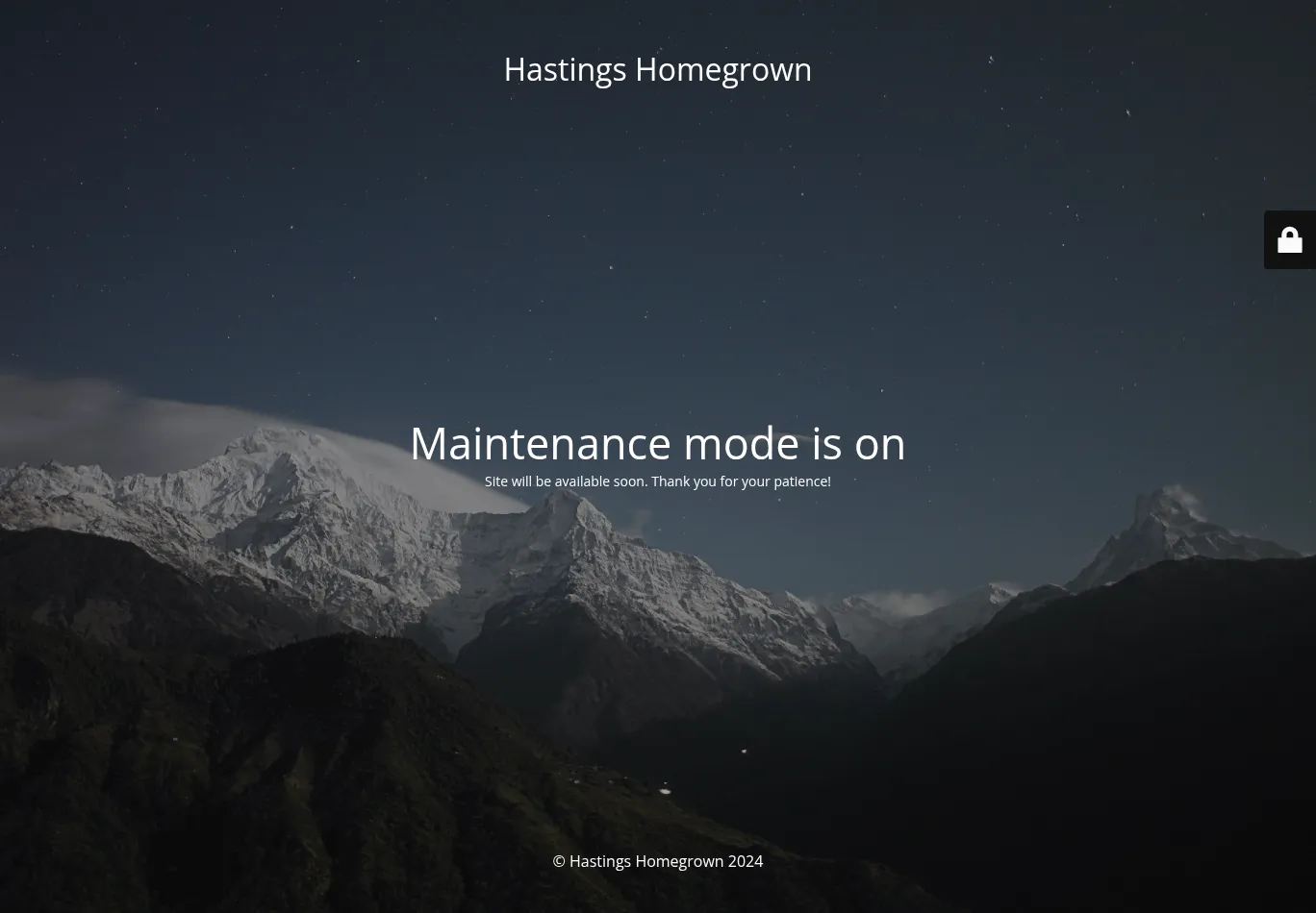 hastingshomegrown.co.uk screenshot