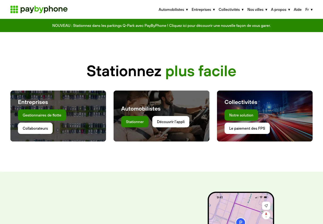paybyphone.fr necessary only consent screenshot