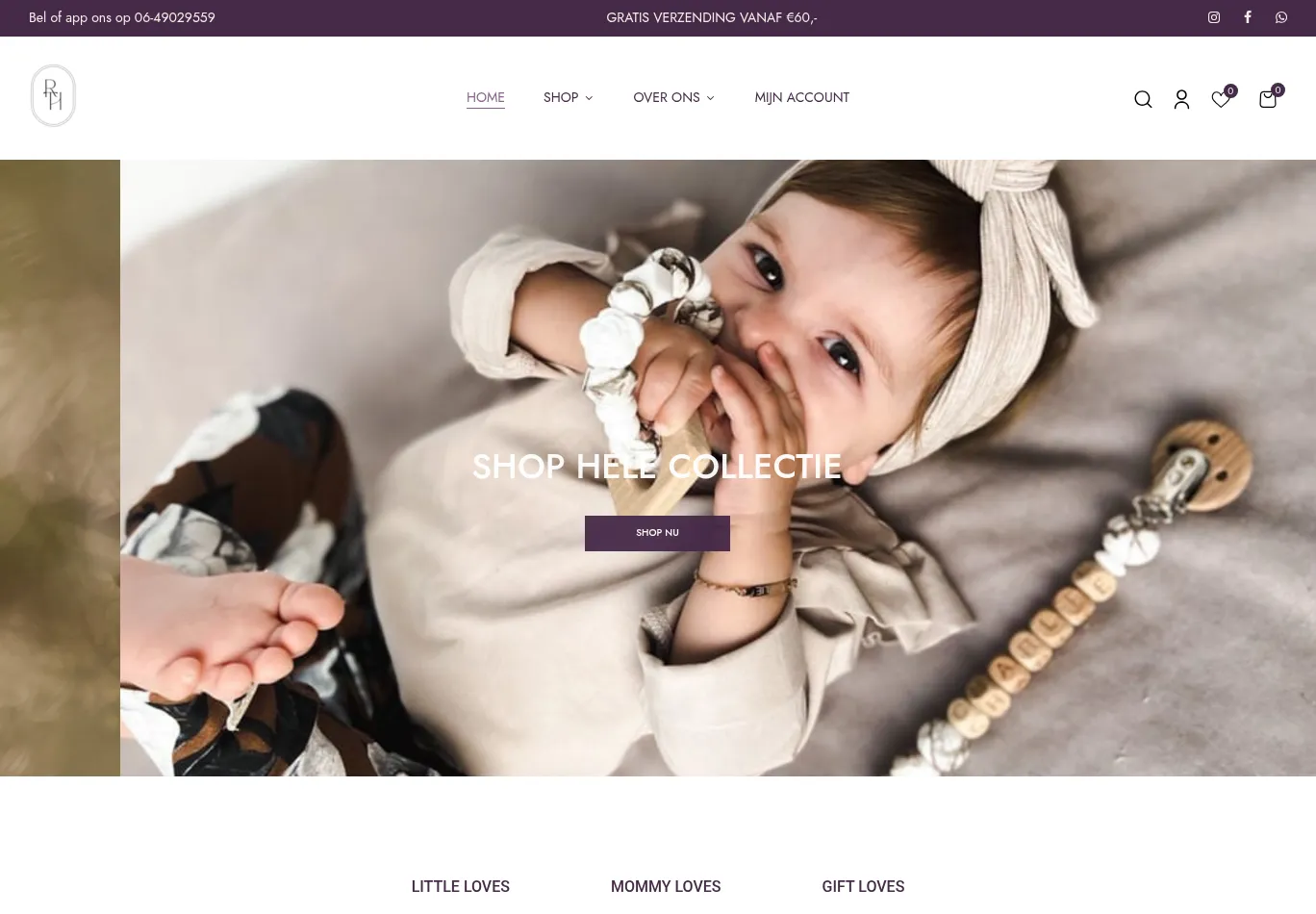 rthlittleloves.nl screenshot