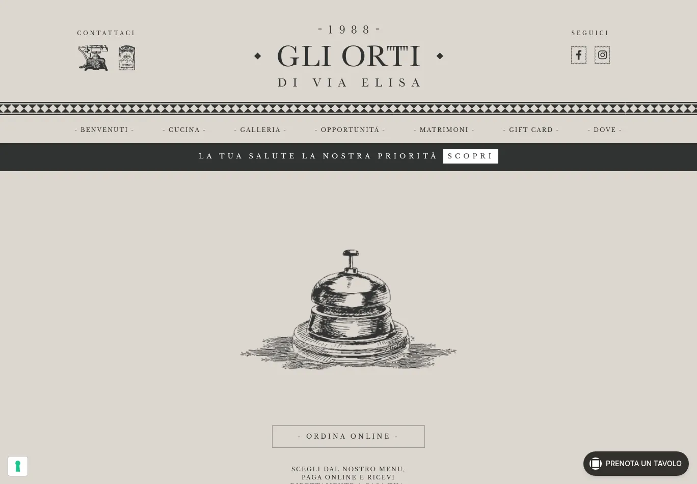 ristorantegliorti.it screenshot