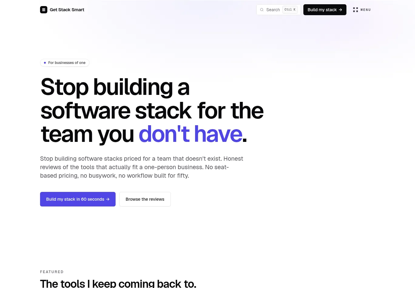 getstacksmart.com necessary only consent screenshot