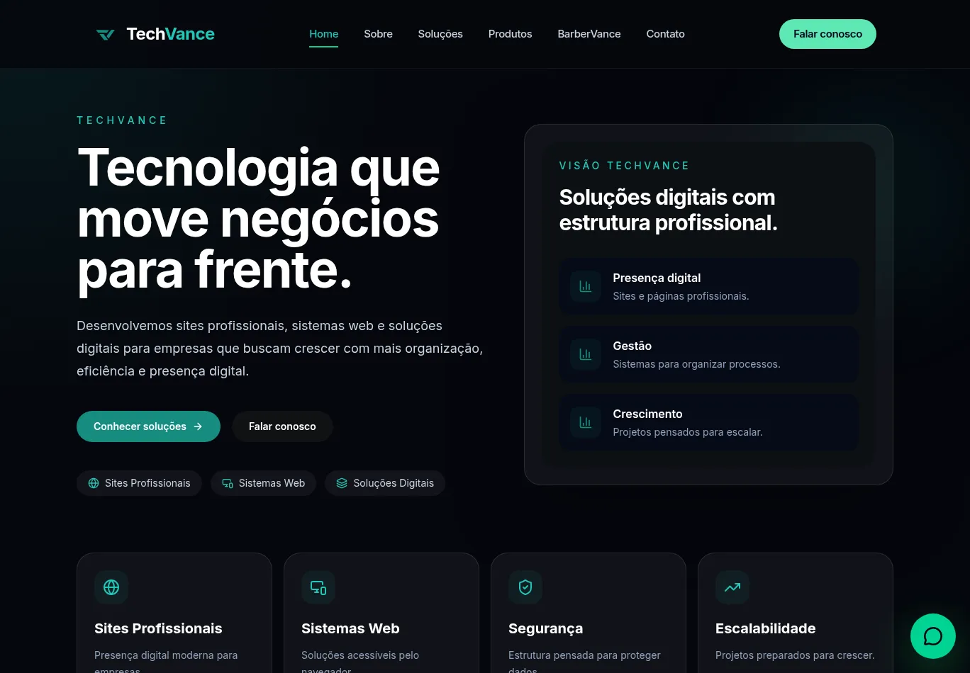techvance.dev.br screenshot