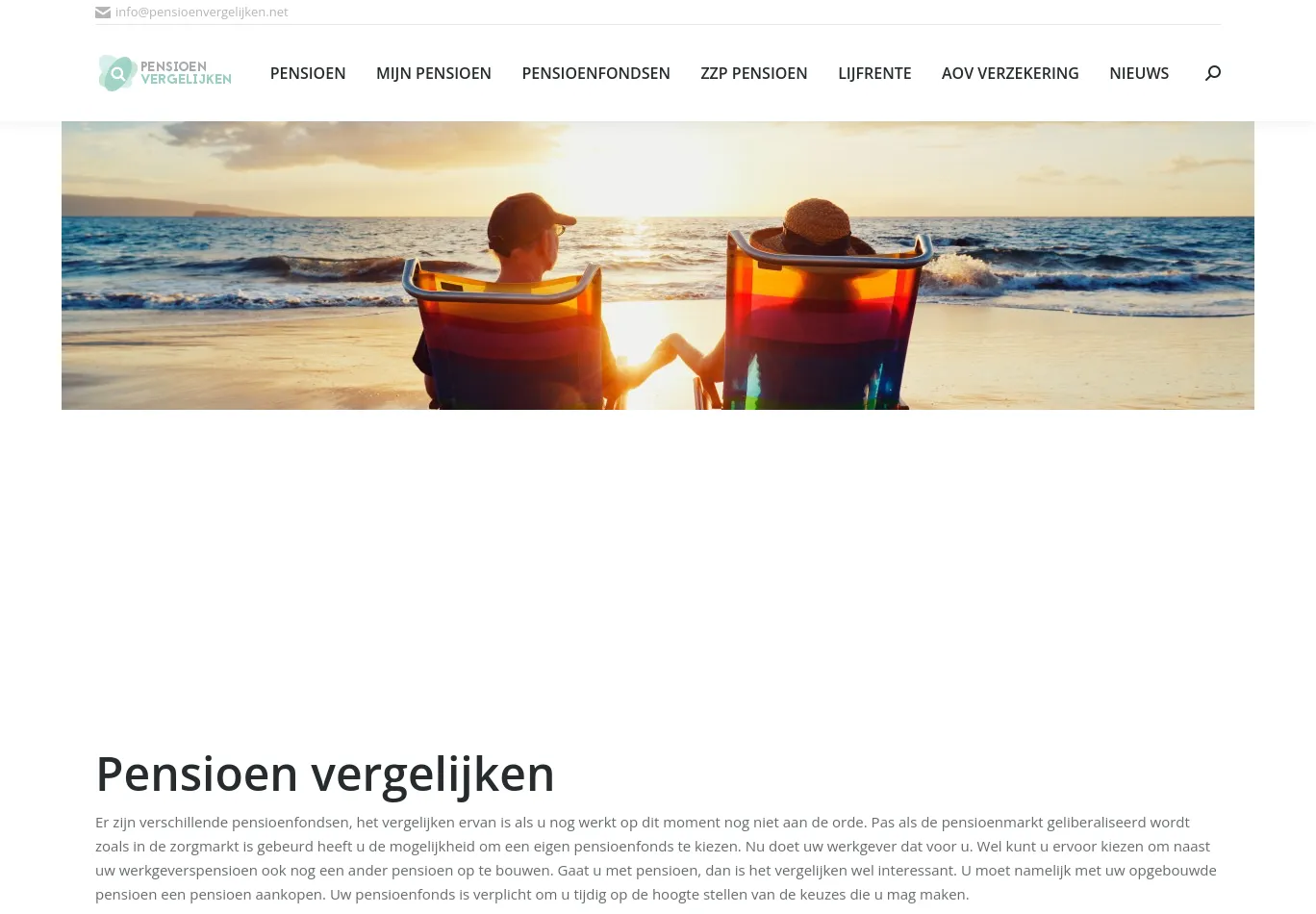 pensioenvergelijken.net screenshot