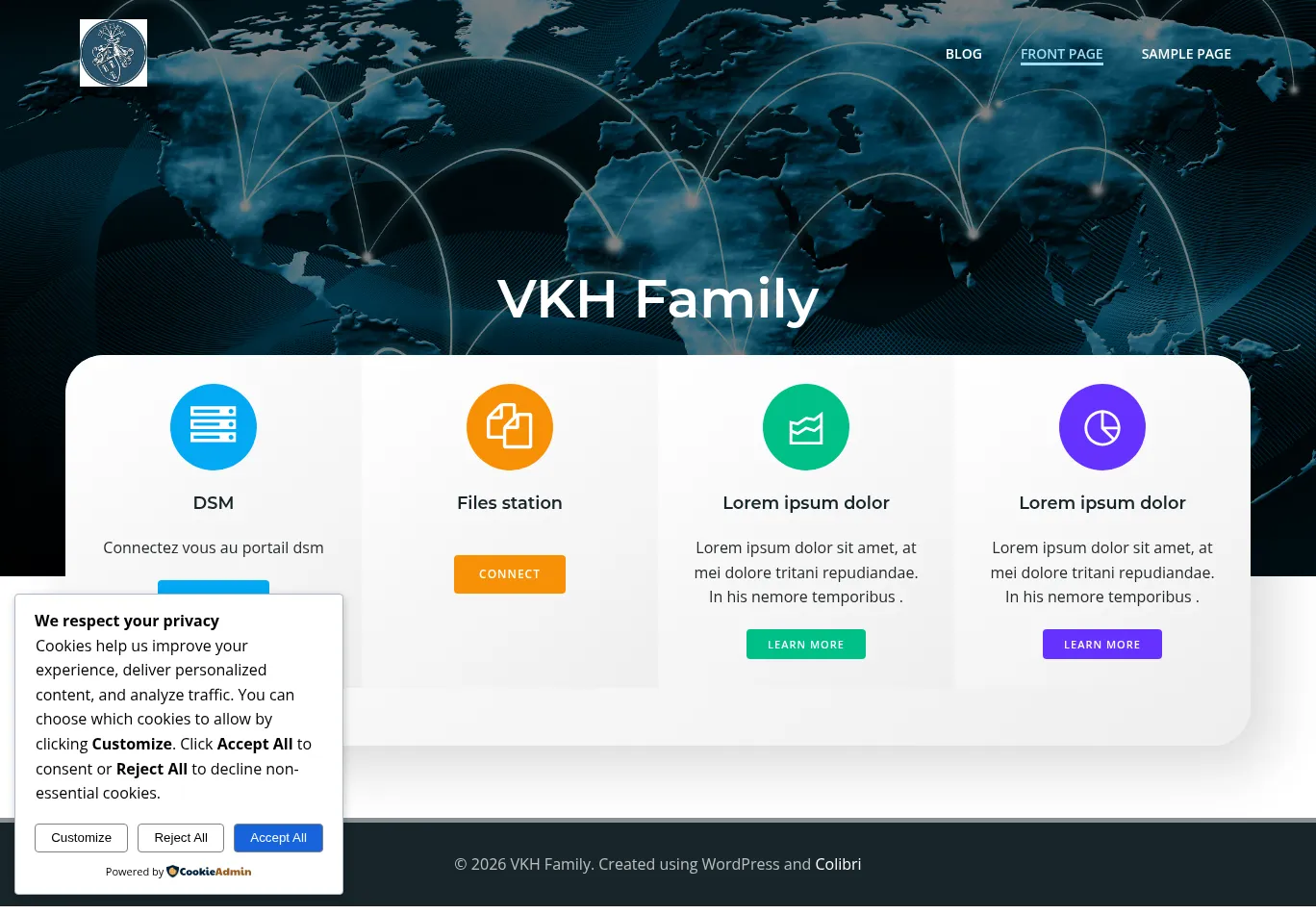 vkhfamily.be before consent screenshot