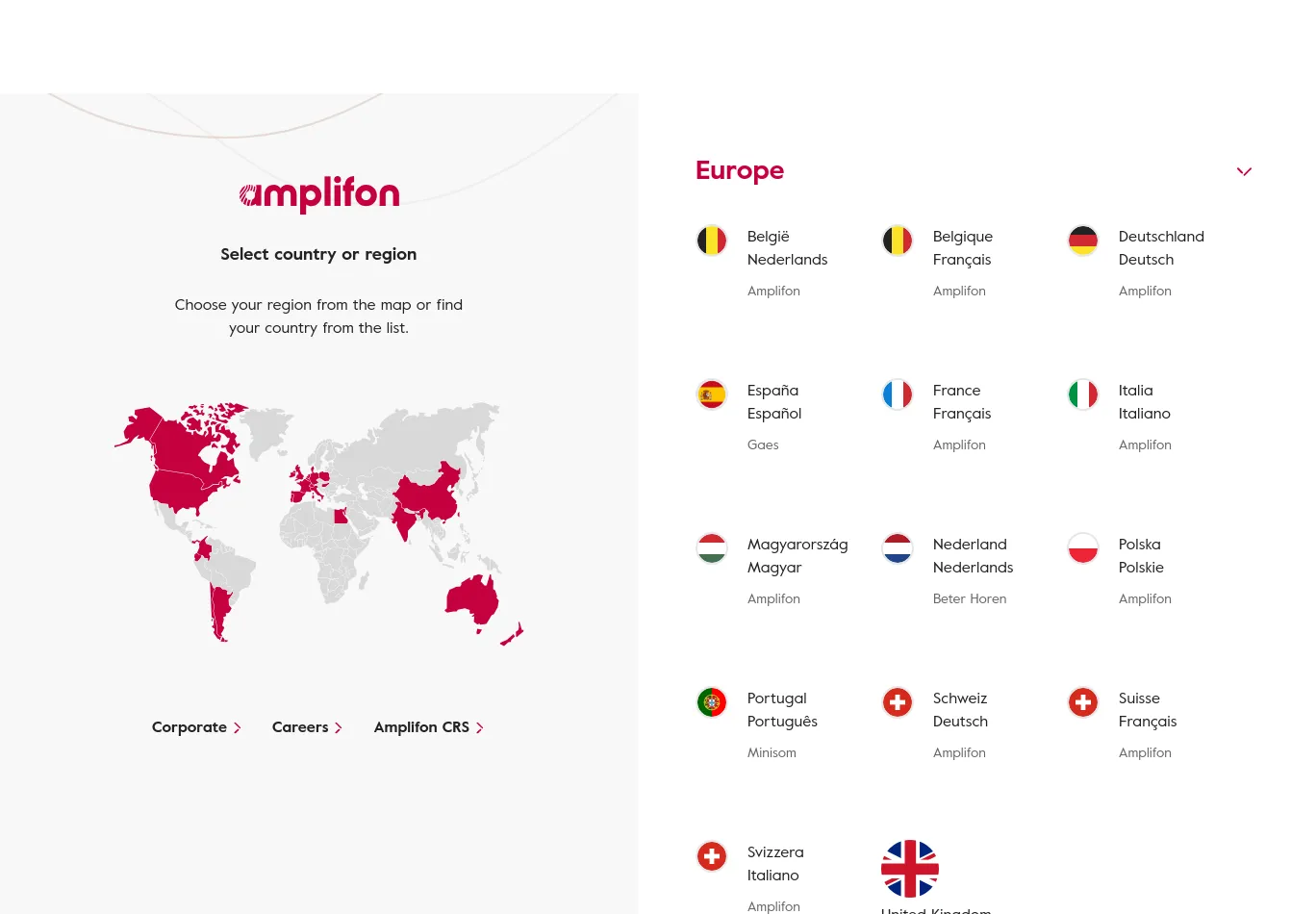amplifon.com screenshot