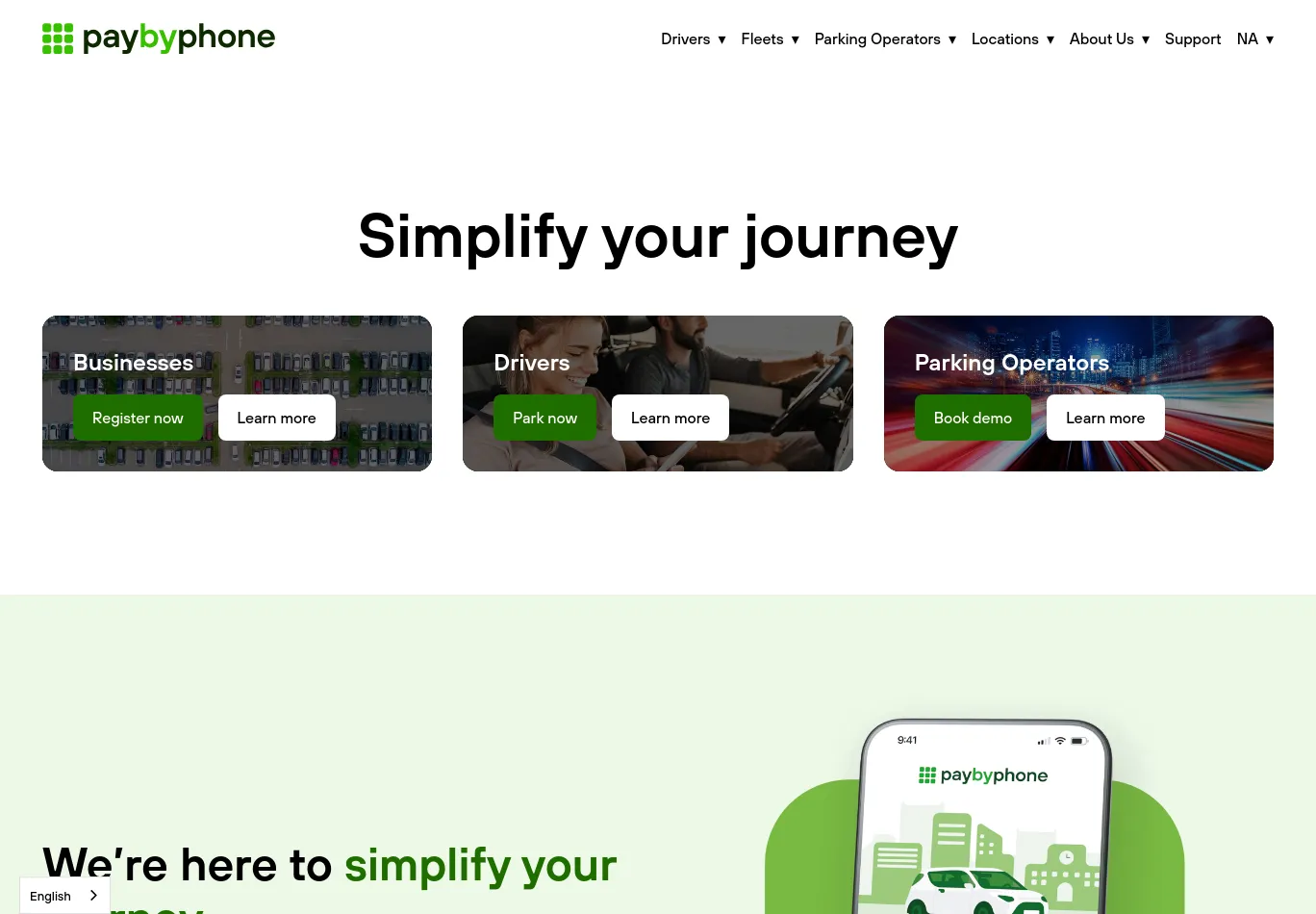 paybyphone.com screenshot