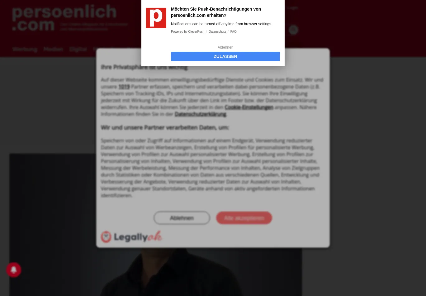 persoenlich.com screenshot