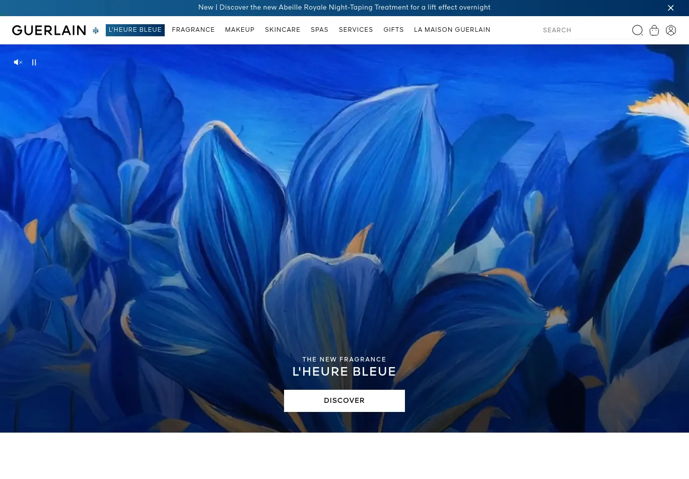 guerlain.com necessary only consent screenshot