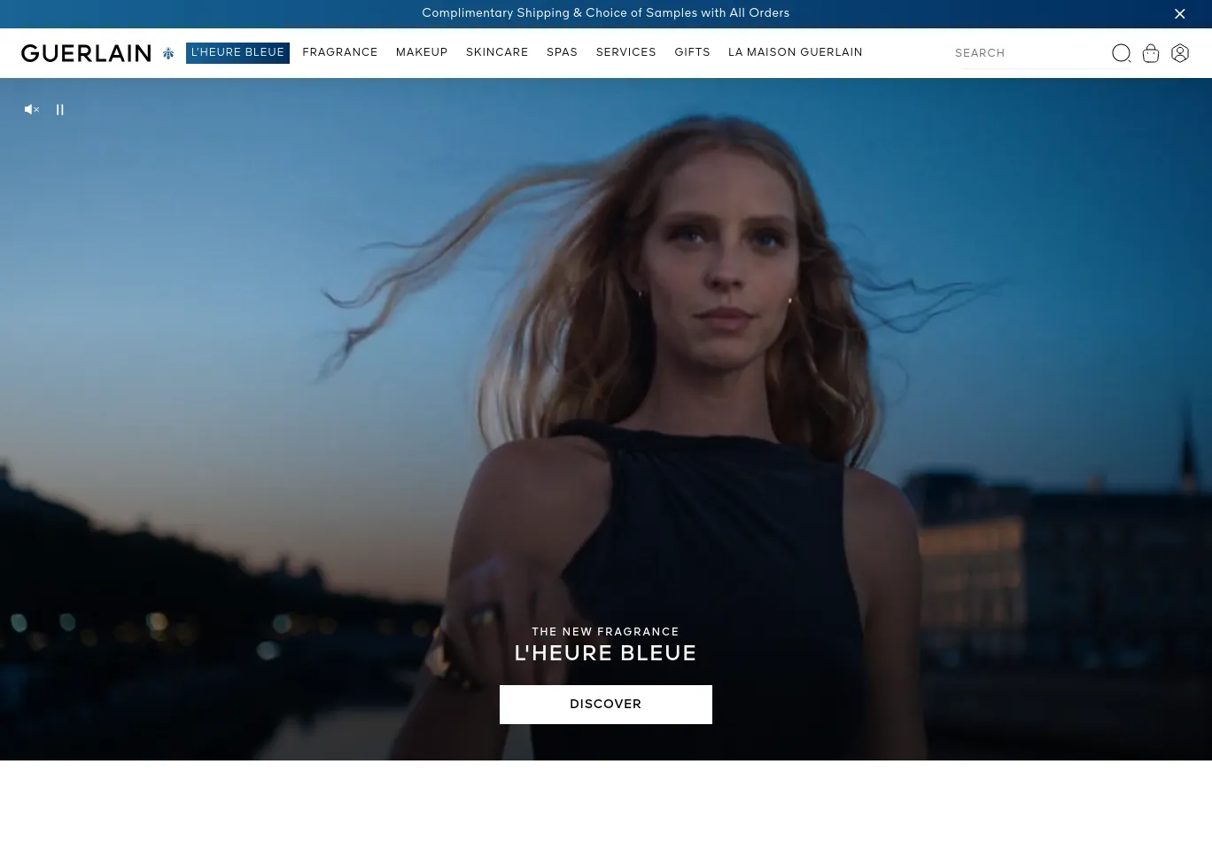 guerlain.com before consent screenshot