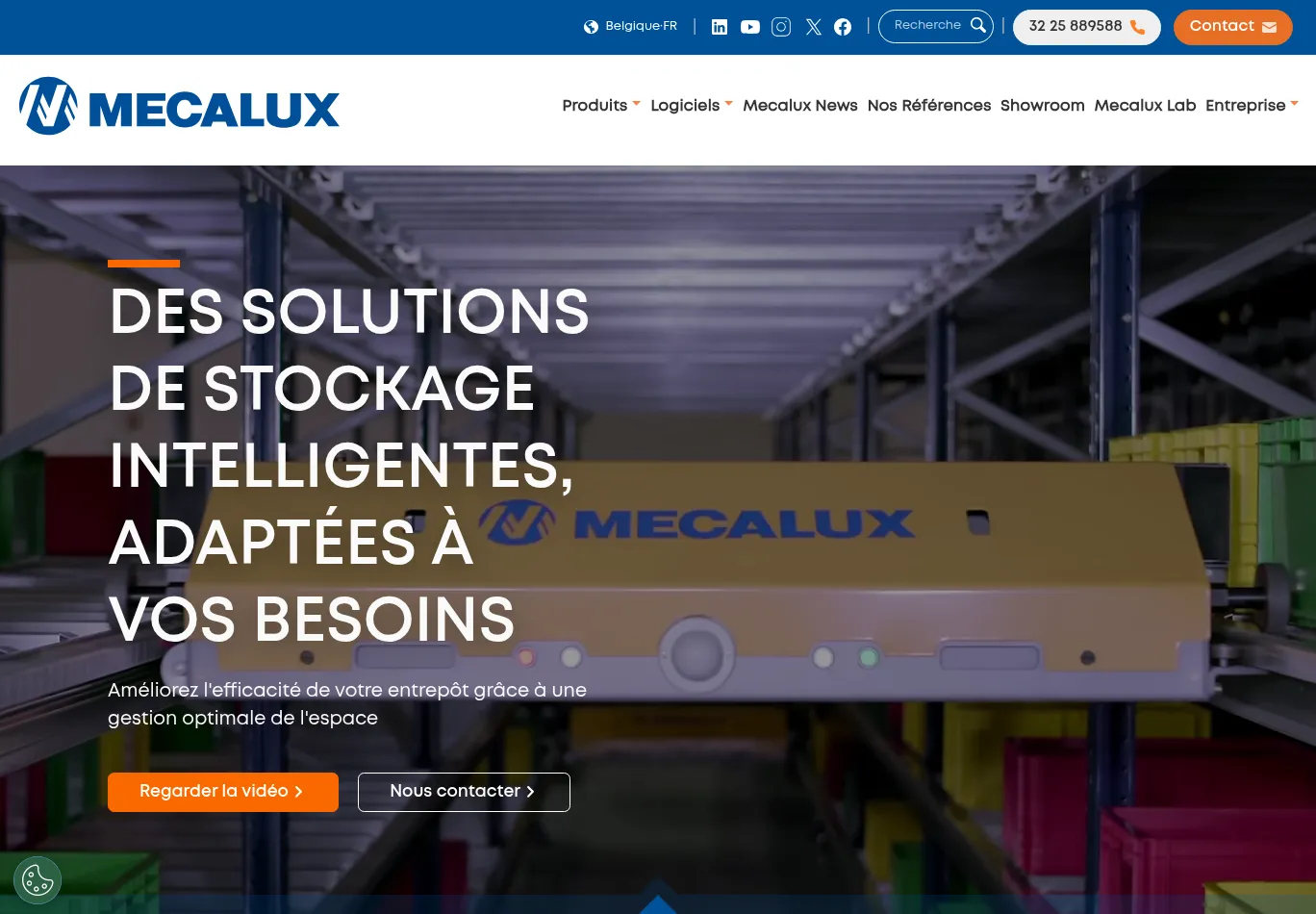 mecaluxbelgique.be necessary only consent screenshot