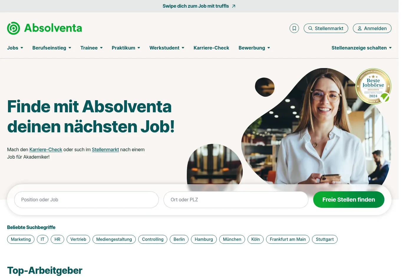 absolventa.de screenshot