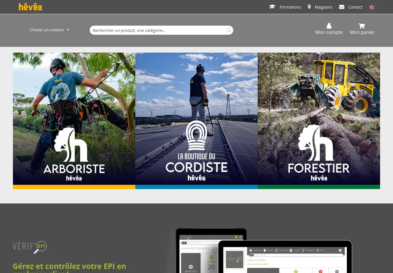 elagage-hevea.com screenshot