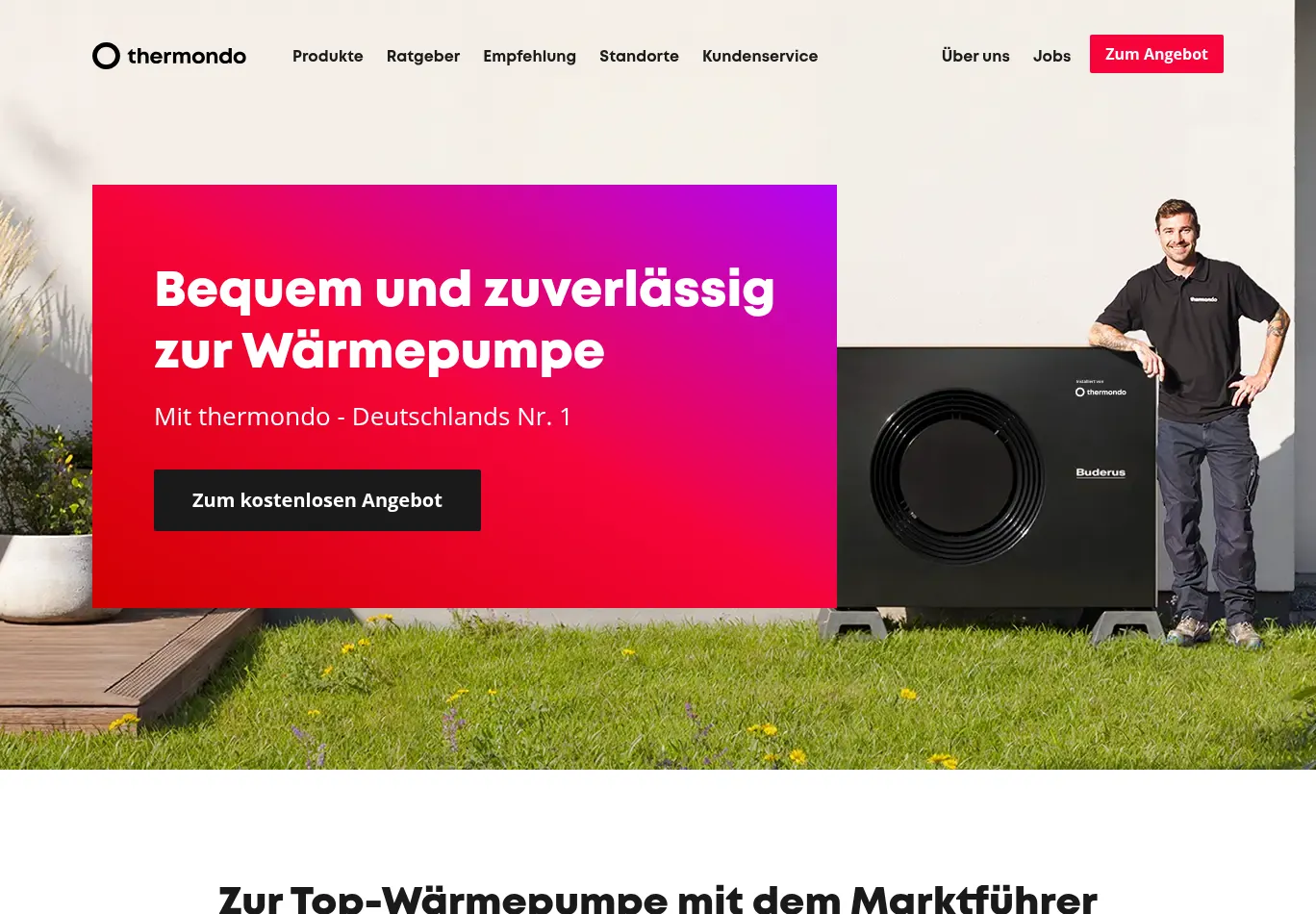 thermondo.de necessary only consent screenshot