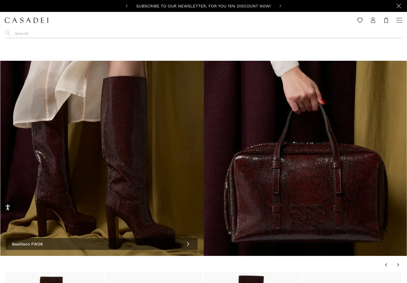 casadei.com screenshot