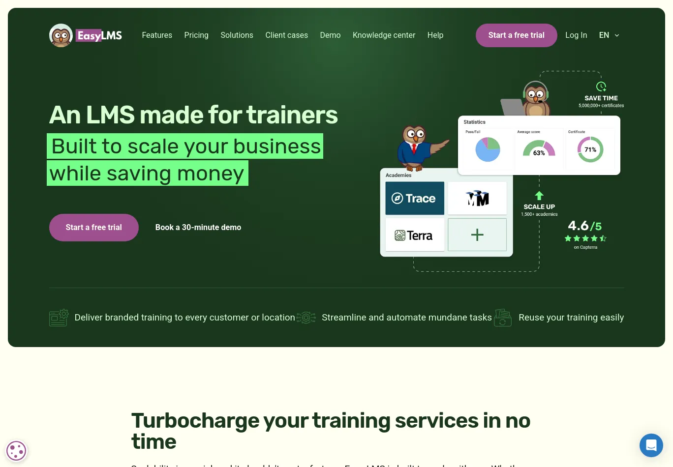 easy-lms.com before consent screenshot