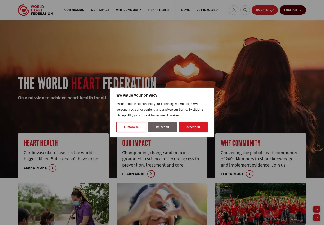 world-heart-federation.org before consent screenshot