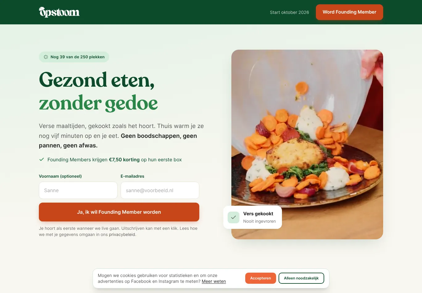 opstoommaaltijden.nl screenshot