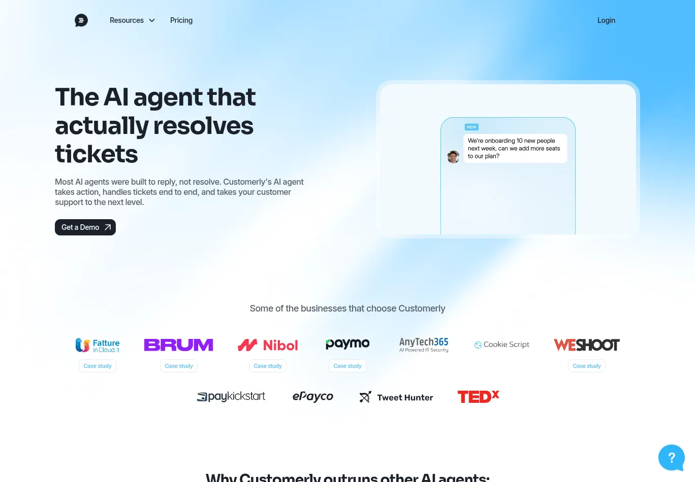 customerly.io screenshot