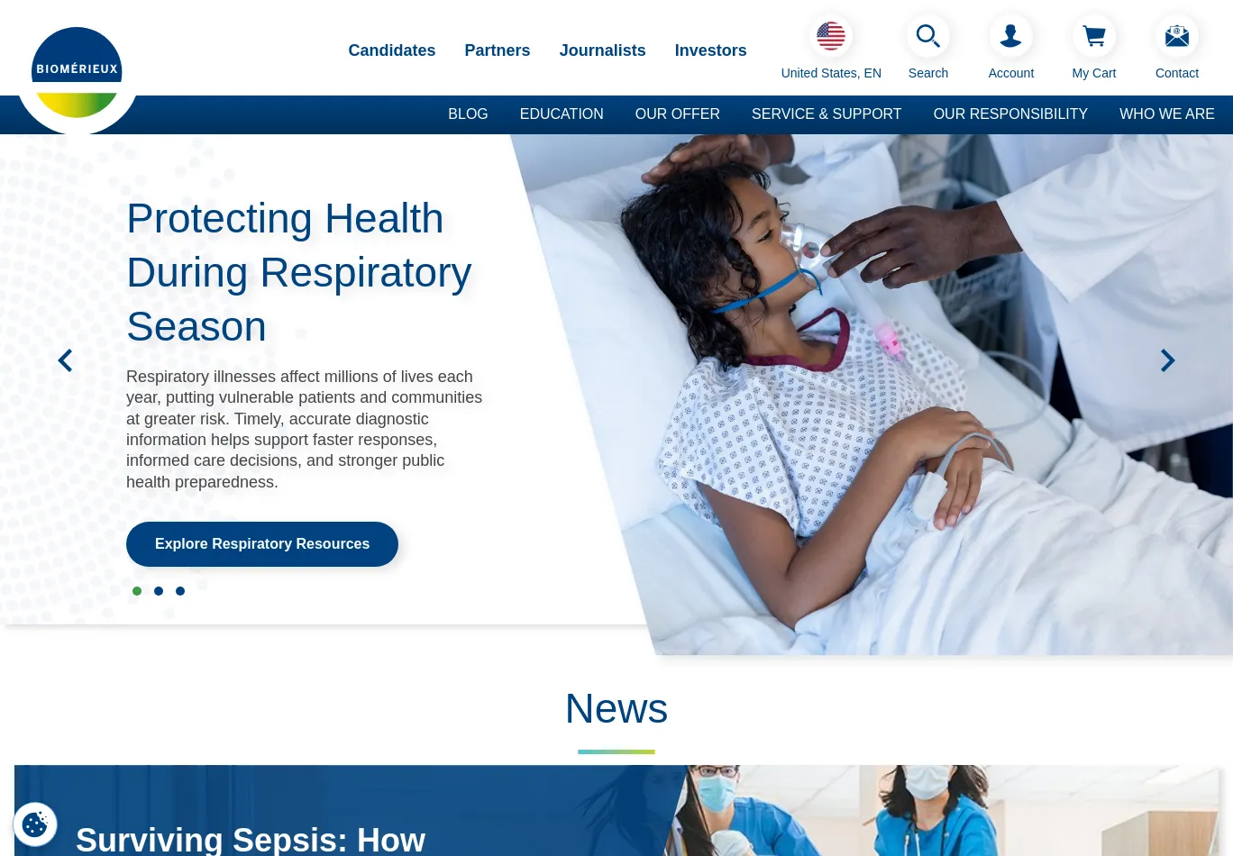 biomerieux.com screenshot