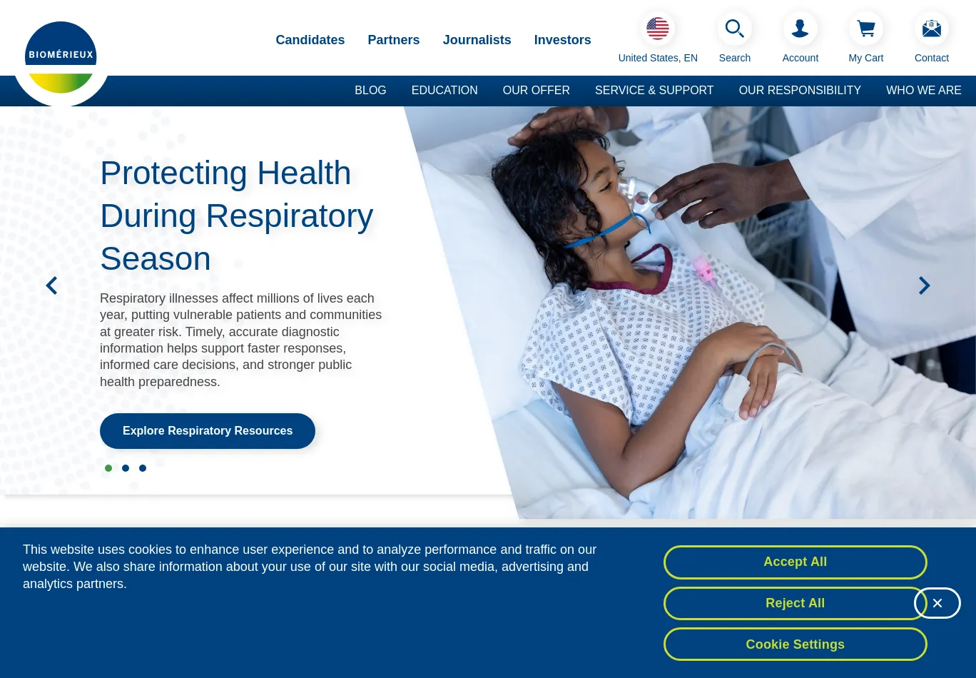 biomerieux.com before consent screenshot