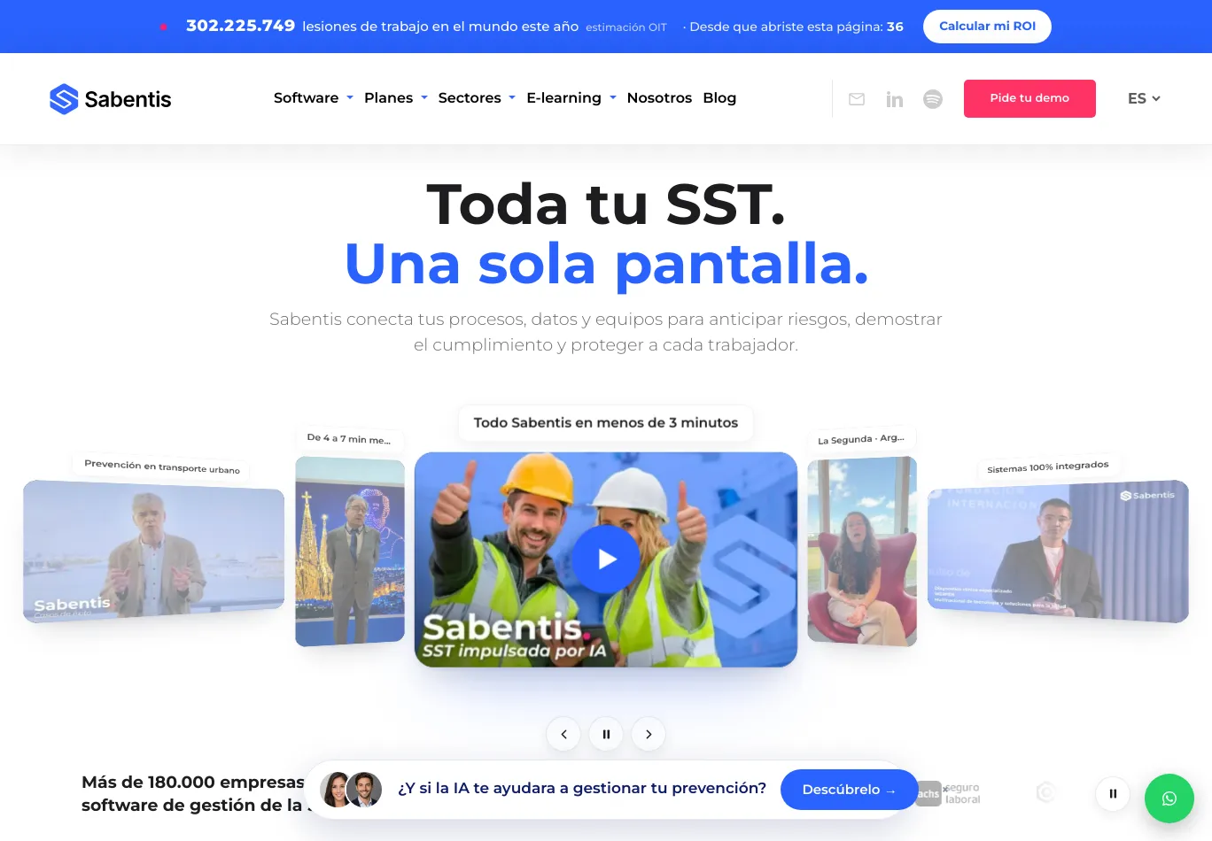 sabentis.com screenshot