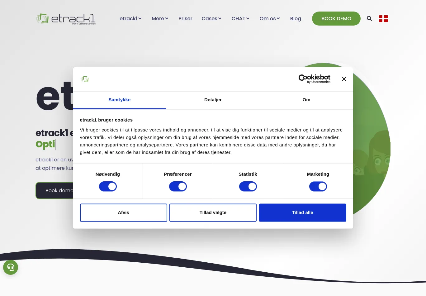 etrack1.com before consent screenshot