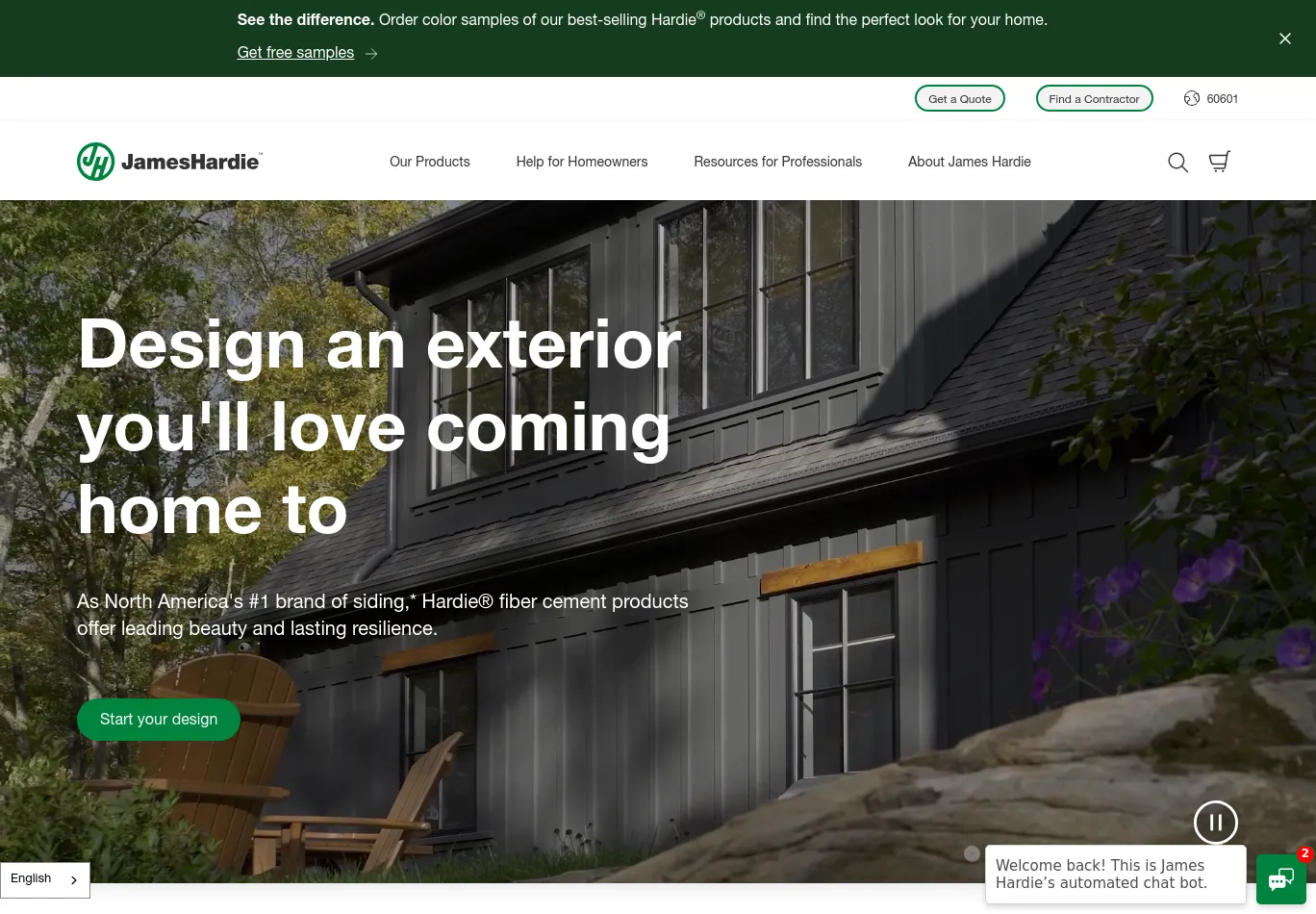 jameshardie.com screenshot