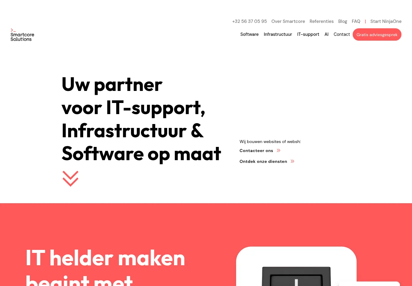 smartcore.be screenshot