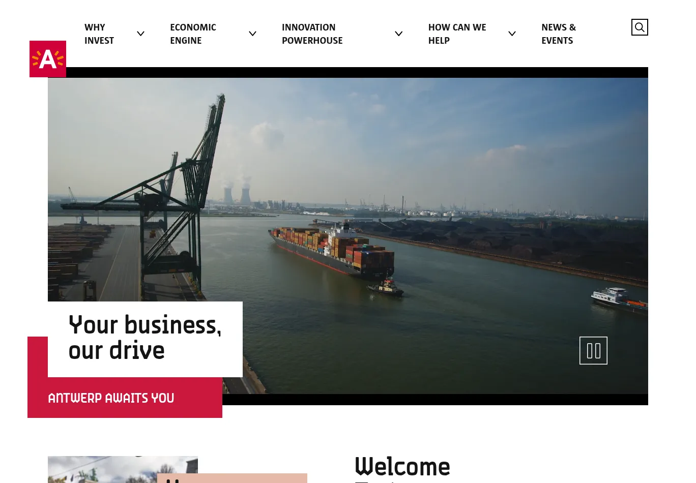 businessinantwerp.eu screenshot