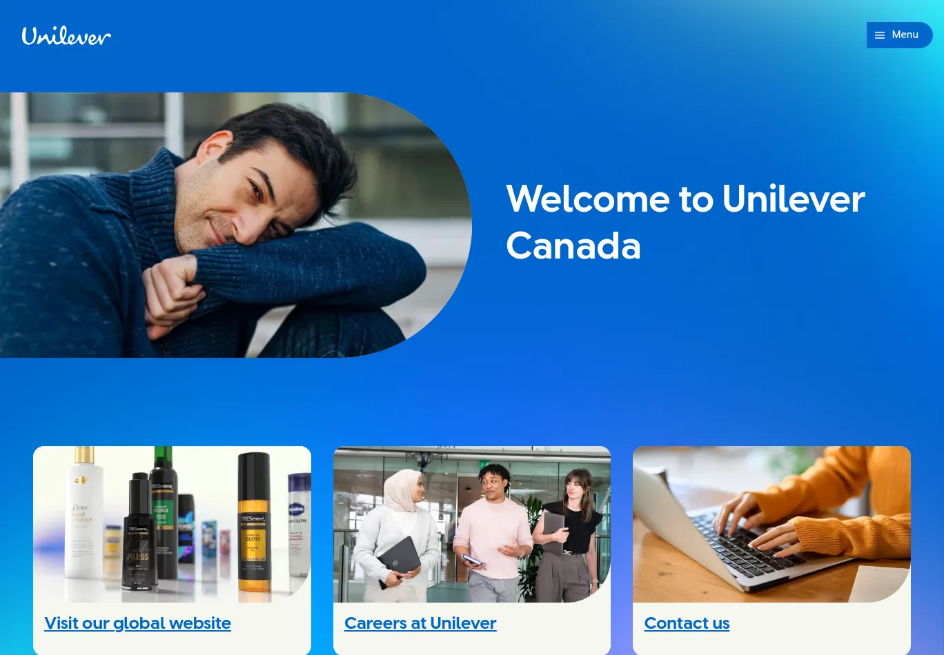 unilever.ca screenshot